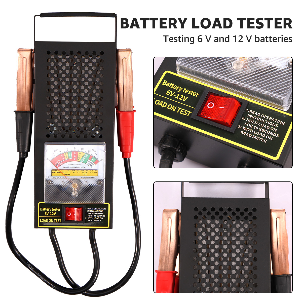 Battery Load Tester - Car Battery Load Tester 6V-12V 100Amp