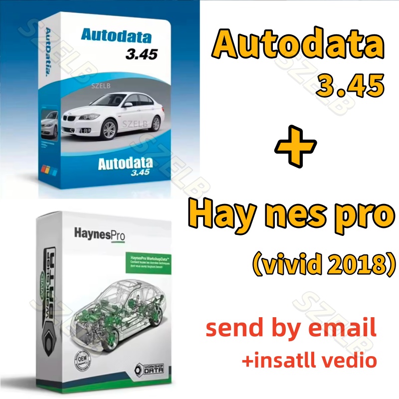 Auto Repair Shop Software - Newest Autodata 3.45+hay nes pro（ vivid