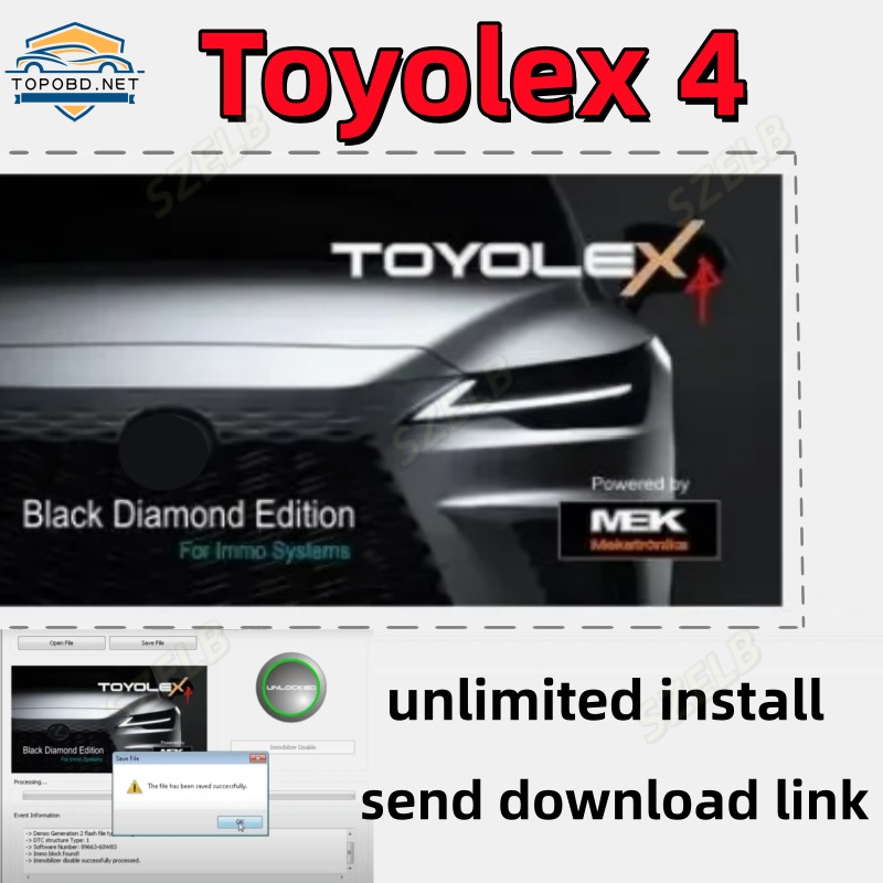 Auto Repair Shop Software - Toyolex 4 IMMO Software With Unlimited