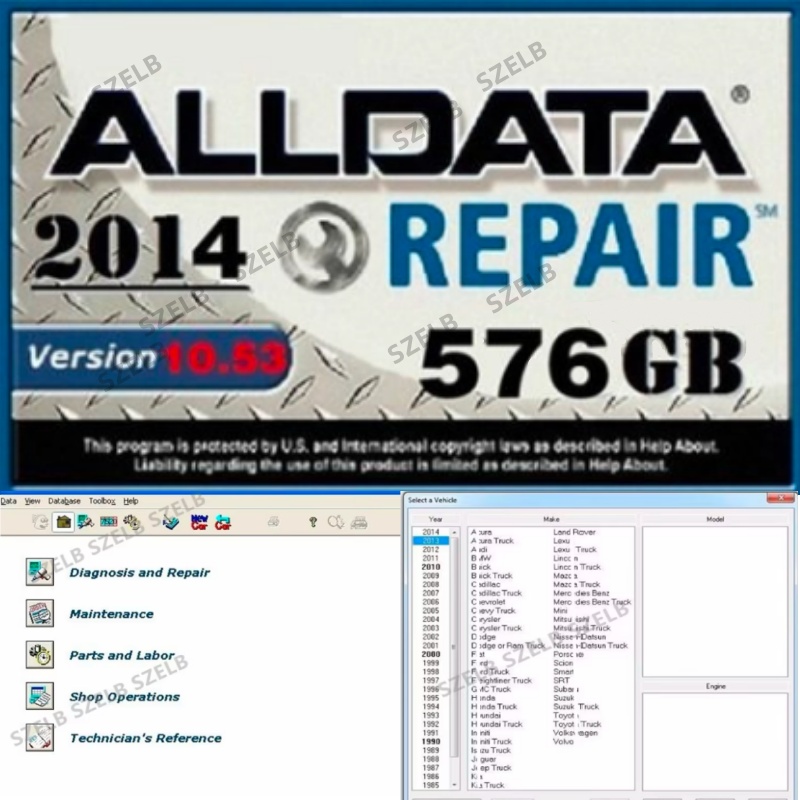 Newest Alldata 7in1  softwares - Auto Repair Shop Software 评论和价格