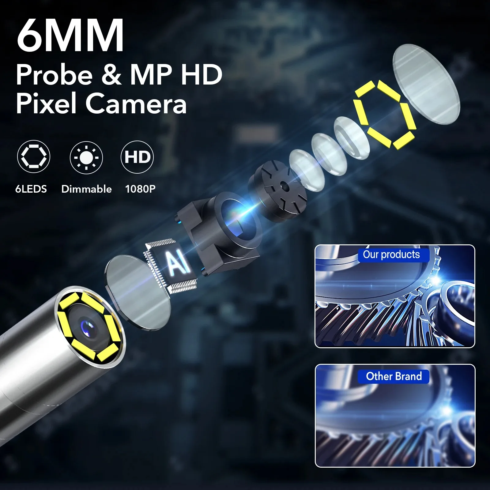 RALCAM 4 Way Steering 3.9mm In - Endoscope Inspection Camera 评论和价格