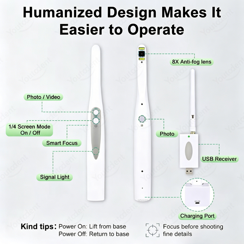 Wireless WIFI Dental Intraoral - Endoscope Inspection Camera 评论和价格