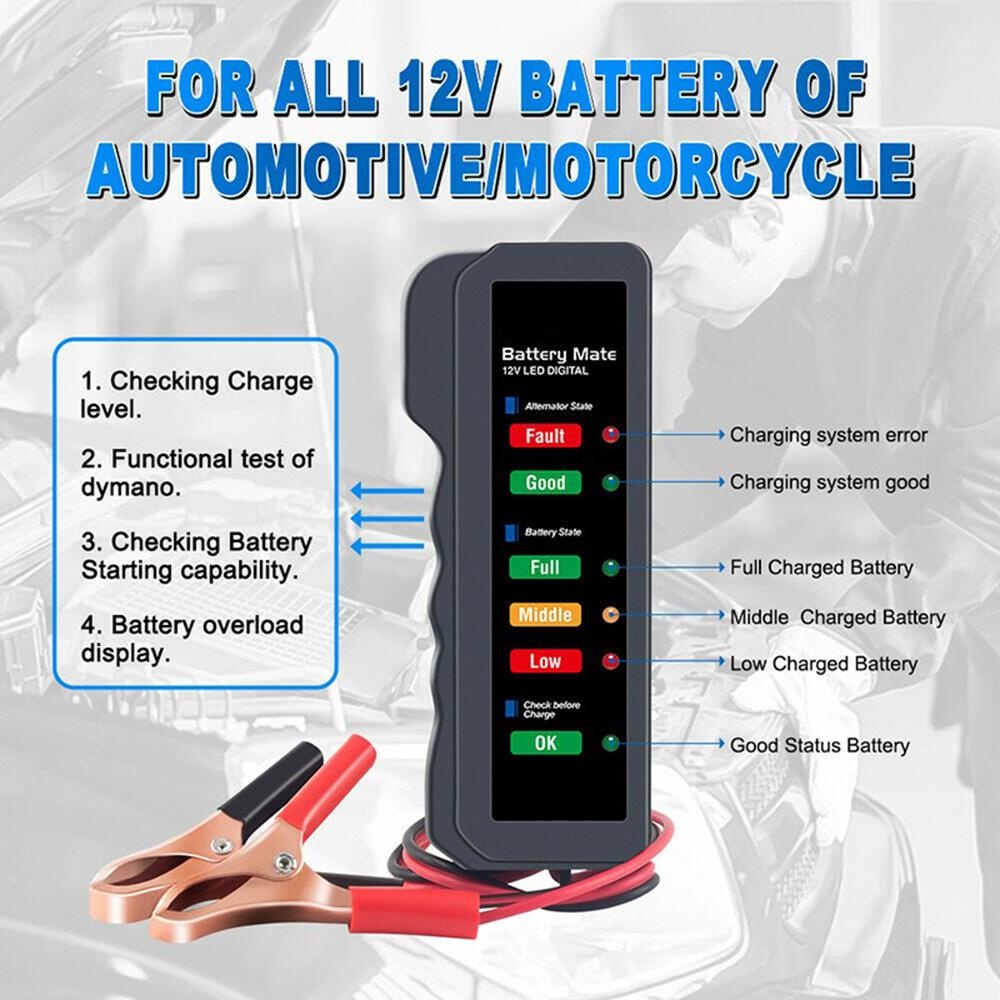 Mini 12V Car Battery Tester -  - Battery Load Tester 评论和价格