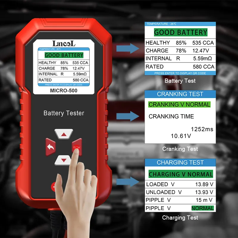 Lancol Micro 500 12V Car Batte - Battery Load Tester 评论和价格